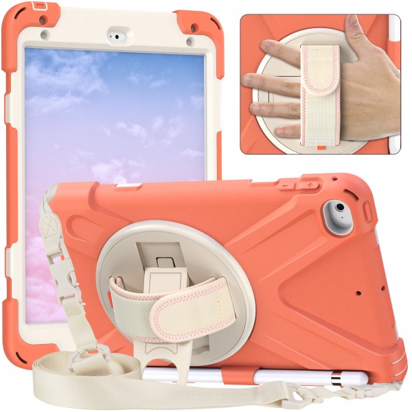 iPad Mini1 & Mini2& Mini3 & Mini4& Mini5 Case,Heavy Duty Rugged with Rotatable Kickstand Hand Strap and Shoulder Strap Safe Kids Cover