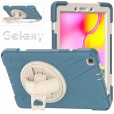 Samsung Galaxy Tab A 10.1 inch 2019 T510/T515 Case,Heavy Duty Rugged with Rotatable Kickstand Hand Strap and Shoulder Strap Safe Kids Cover