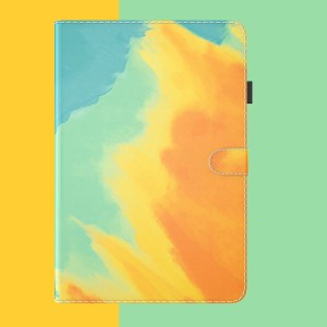 Abstract Watercolor Colorful Shockproof  Leather Stand Smart Phone Case Folio , For Amazon Fire HD 10 (11th Generation)