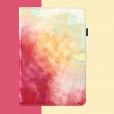 Abstract Watercolor Colorful Shockproof  Leather Stand Smart Phone Case Folio 