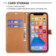Solid Color Denim Card Wallet Flip Leather Stand Smart Phone Case Cover