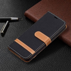 Solid Color Denim Card Wallet Flip Leather Stand Smart Phone Case Cover, For Samsung Galaxy S21 FE