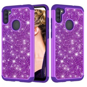 Samsung Galaxy A11 Case,Glitter Bling Design Dual Layers For Girls Women Shockproof Protection Anti-scratch Cover, For Samsung A11/Samsung M11