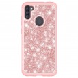 Samsung Galaxy A11 Case,Glitter Bling Design Dual Layers For Girls Women Shockproof Protection Anti-scratch Cover