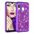 Samsung Galaxy A20E Case,Glitter Bling Design Dual Layers For Girls Women Shockproof Protection Anti-scratch Cover