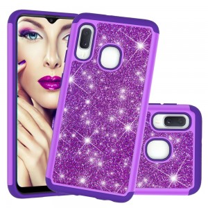 Samsung Galaxy A20E Case,Glitter Bling Design Dual Layers For Girls Women Shockproof Protection Anti-scratch Cover, For Samsung A20E/Samsung A10E