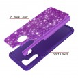 Samsung Galaxy A21 Case,Glitter Bling Design Dual Layers For Girls Women Shockproof Protection Anti-scratch Cover