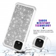 Google Pixel 3 Case,Glitter Bling Design Dual Layers For Girls Women Shockproof Protection Anti-scratch Cover