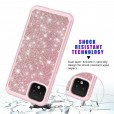 Google Pixel 3 Case,Glitter Bling Design Dual Layers For Girls Women Shockproof Protection Anti-scratch Cover