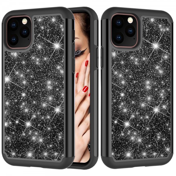 Google Pixel 4 XL Case,Glitter Bling Design Dual Layers For Girls Women Shockproof Protection Anti-scratch Cover