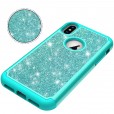 iPhone Xs Max 6.5 inches Case,Glitter Bling Design Dual Layers For Girls Women Shockproof Protection Anti-scratch Cover
