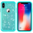 iPhone XR 6.1 inches Case,Glitter Bling Design Dual Layers For Girls Women Shockproof Protection Anti-scratch Cover