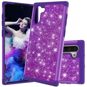 Samsung Galaxy Note10 & Note10 5G Case,Glitter Bling Design Dual Layers For Girls Women Shockproof Protection Anti-scratch Cover, For Samsung Note 10