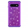 Samsung Galaxy  S10 Case,Glitter Bling Design Dual Layers For Girls Women Shockproof Protection Anti-scratch Cover