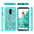 LG Stylo 5 Case,Glitter Bling Design Dual Layers For Girls Women Shockproof Protection Anti-scratch Cover