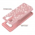 LG Stylo 6 Case ,Glitter Bling Design Dual Layers For Girls Women Shockproof Protection Anti-scratch Cover