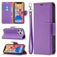 Solid Color Luxury PU Leather Card Slot Wallet With Wrist Strap Smart Phone Case Cover