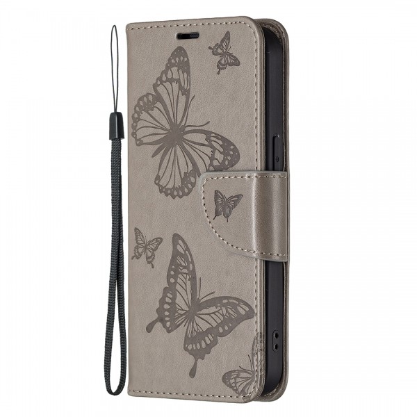 Women Butterfly Pattern Magnetic PU Leather Card Smart Phone Wallet Case Cover