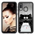 Samsung Galaxy A20e & A10e Case,Pattern 2 In 1 Shockproof Protective Anti-Scratch Drop Proof Hard PC Phone Cover