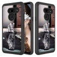 LG G8 ThinQ / G8s ThinQ Case ,Pattern 2 In 1 Shockproof Protective Anti-Scratch Drop Proof Hard PC Phone Cover