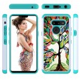 LG G8 ThinQ / G8s ThinQ Case ,Pattern 2 In 1 Shockproof Protective Anti-Scratch Drop Proof Hard PC Phone Cover