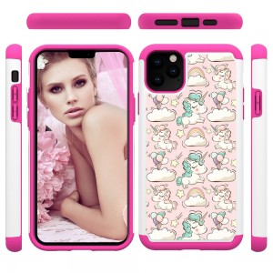 iPhone 11 Pro Max (6.5 inches)2019 Case ,Pattern 2 In 1 Shockproof Protective Anti-Scratch Drop Proof Hard PC Phone Cover, For IPhone 11 Pro Max