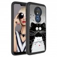 Motorola Moto G7 & G7 Plus  Case ,Pattern 2 In 1 Shockproof Protective Anti-Scratch Drop Proof Hard PC Phone Cover