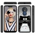 Motorola Moto G7 Play US Version Case  ,Pattern 2 In 1 Shockproof Protective Anti-Scratch Drop Proof Hard PC Phone Cover