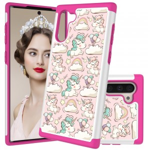 Samsung Galaxy Note10 & Note10 5G Case  ,Pattern 2 In 1 Shockproof Protective Anti-Scratch Drop Proof Hard PC Phone Cover, For Samsung Note 10