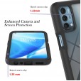 OnePlus Nord N200 5G 2021 Case，Shockproof Rubber Hybrid Clear Back PC Hard 2 in 1 Design Protective Cover