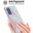 Samsung Galaxy S21 Plus 6.7 inches Case,Marble Pattern Rubber Slim Shockproof Back Protective Cover