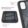 Full Body Protection Hybrid Rugged Shockproof Case Transparent Clear PC Back Cover with Built-in Screen Protector