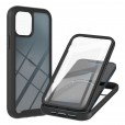 Full Body Protection Hybrid Rugged Shockproof Case Transparent Clear PC Back Cover with Built-in Screen Protector