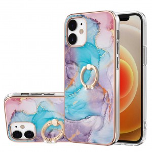 Colorful Marble Ring Stand Phone Case Cover, For Samsung A01 Core