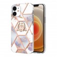 Colorful Marble Ring Stand Phone Case Cover