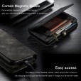 Samsung Galaxy A50 Case, Multi-function 2 in 1 PU Leather Zipper 11 Card Slots Card Slots Money Pocket Clutch Wallet Case Detachable Magnetic Cover