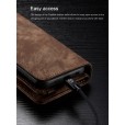 Samsung Galaxy A70 Case, Multi-function 2 in 1 PU Leather Zipper 11 Card Slots Card Slots Money Pocket Clutch Wallet Case Detachable Magnetic Cover