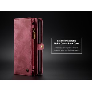 Detachable Flip Wallet Card Zipper Luxury Smart Phone Case, For iPhone 13 Mini