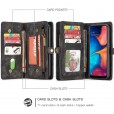 iPhone 11 Pro Max (6.5 inches)2019 Case, Multi-function 2 in 1 PU Leather Zipper 11 Card Slots Card Slots Money Pocket Clutch Wallet Case Detachable Magnetic Cover