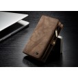 iPhone X 5.8 inches Case, Multi-function 2 in 1 PU Leather Zipper 11 Card Slots Card Slots Money Pocket Clutch Wallet Case Detachable Magnetic Cover
