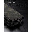 Samsung Galaxy Note10 & Note10 5G Case, Multi-function 2 in 1 PU Leather Zipper 11 Card Slots Card Slots Money Pocket Clutch Wallet Case Detachable Magnetic Cover