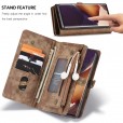Samsung Galaxy S20FE 6.5 inch 4G &5G Case, Multi-function 2 in 1 PU Leather Zipper 11 Card Slots Card Slots Money Pocket Clutch Wallet Case Detachable Magnetic Cover