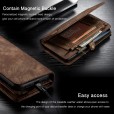 Samsung Galaxy S9 Plus Case, Multi-function 2 in 1 PU Leather Zipper 11 Card Slots Card Slots Money Pocket Clutch Wallet Case Detachable Magnetic Cover