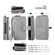 iPhone 12 Pro & iPhone 12 (6.1 inches) 2020 Release Case, Zipper Multi-function 2 in 1 PU Leather Zipper Detachable Card Slots Metal Magnetic Wallet Handle Strap Cover
