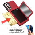 Samsung Galaxy S21 Plus 6.7 inches Case, Card Slot Mirro Makeup 2 in 1 Hybrid PC Shockproof Cover