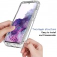 Samsung Galaxy S20FE 6.5 inch 4G &5G Case,Gradient Color Clear With Built-in Screen Protector Full Body Protection Shockproof Cover