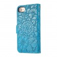 Luxury Embossed 3D Flower Pattern PU Leather Magnetic Closure Hand Strap Precise Cutouts Folio iPhone 13 Case Cover