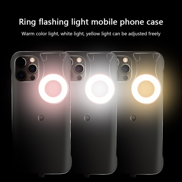 iPhone11 Pro 5.8 Inches 2019 Case,For Makeup&Live broadcast&Selfies&Night Shoting Switch Light Cover