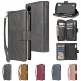 For Samsung Galaxy A20S Leather Flip Stand Zipper Wallet Cover