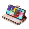 For Samsung A21 Zipper Purse Card Slot Wallet Flip Stand Case Cover